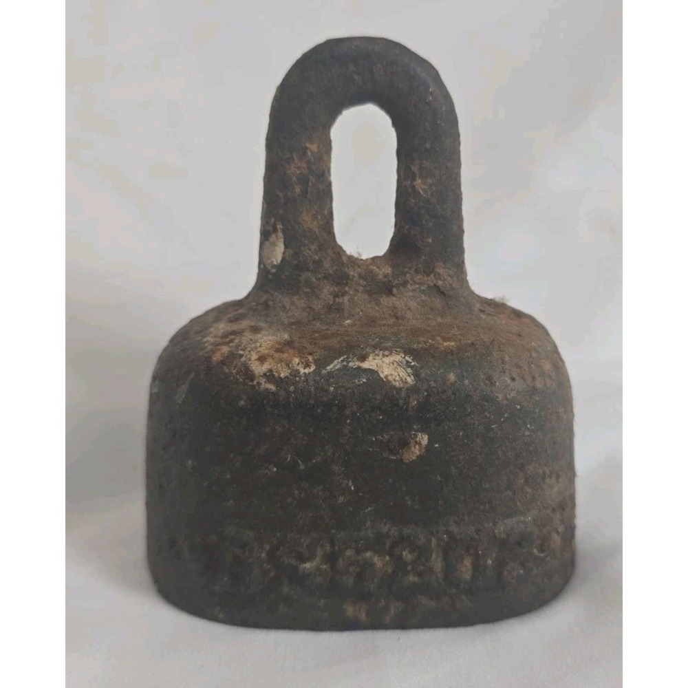 Antique Cast Iron Hanging Scale Weight Early 1900s Roughly 4.5 lbs.